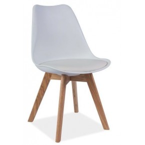 Стул SIGNAL KRIS белый/дуб натуральный